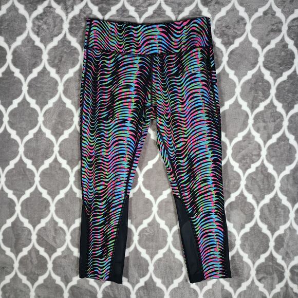 Nike Pants - Nike Epic Lux Leggings Women Small Multicolor Dri Fit Running Cropped Sidewinder